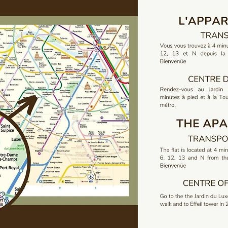 Prox.Gare Montparnasse-Galeries Lafayette! 4Pers. Apartment ปารีส ภายนอก รูปภาพ